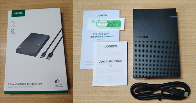 UGREEN 2.5 インチ HDD/SSD ケース
